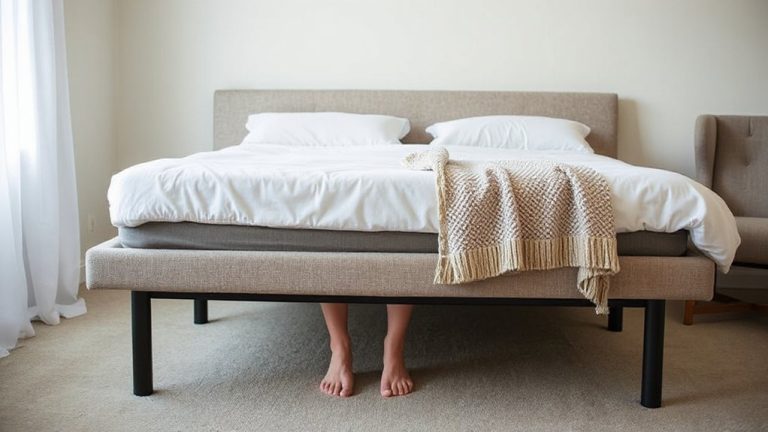 adjust bed height for less hip strain