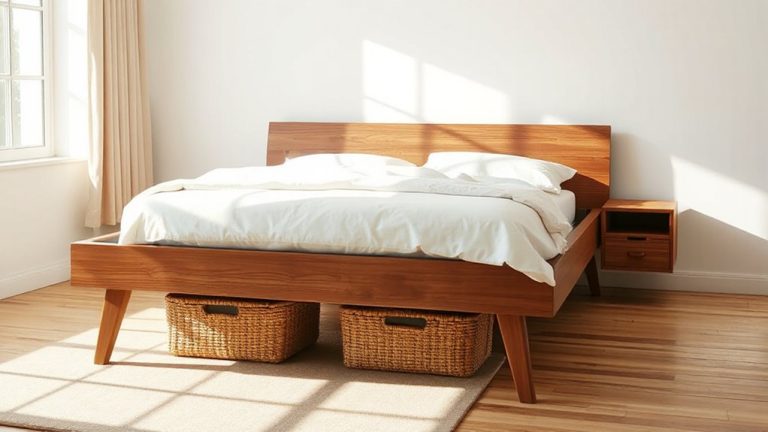 bed frames with storage