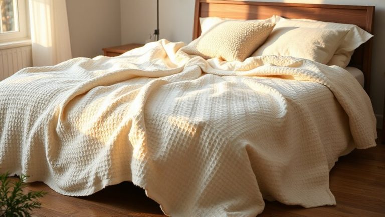 best cotton waffle blankets
