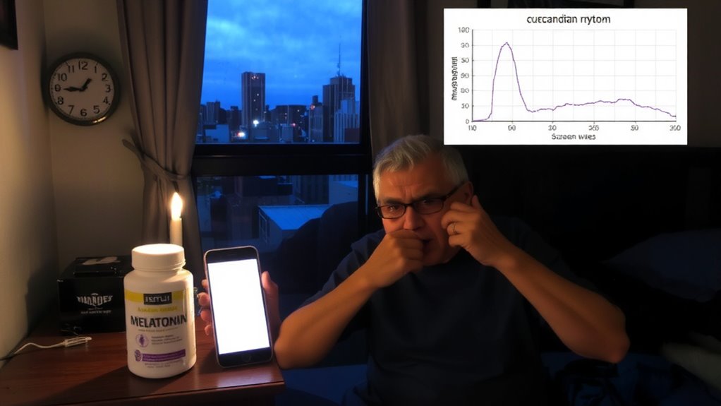 blue light disrupts melatonin timing