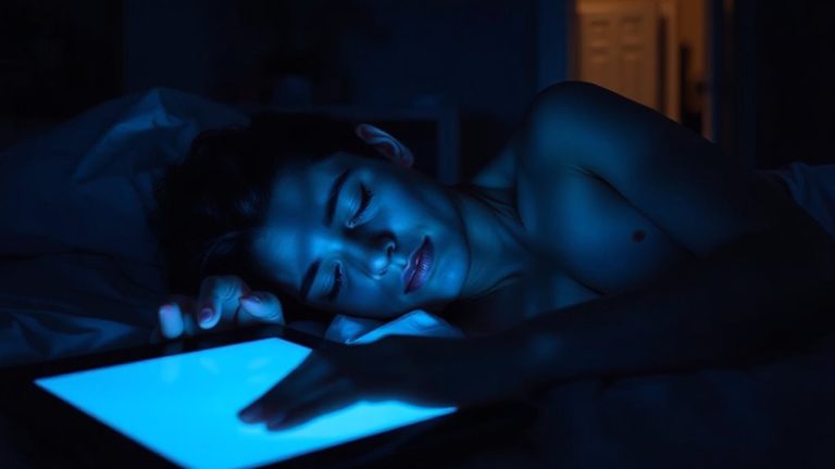 blue light sleep onset