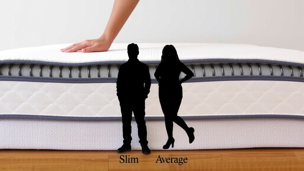 body weight determines mattress height