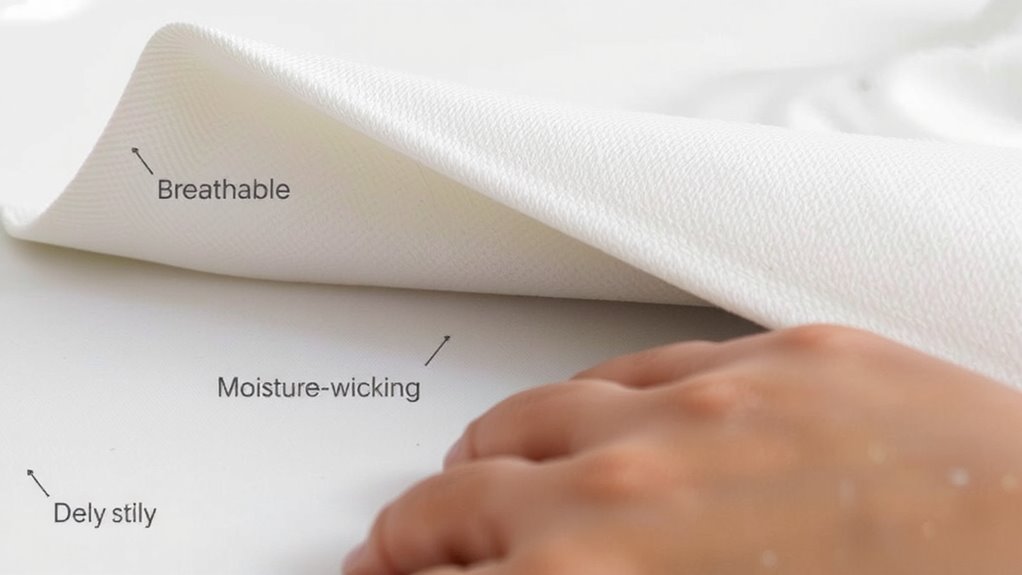breathability and temperature control