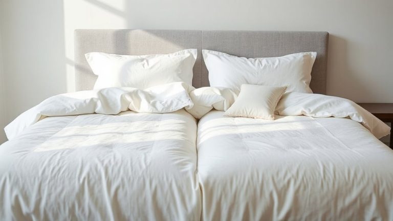 california king sheets split