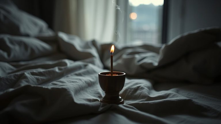 calm sleep with incense