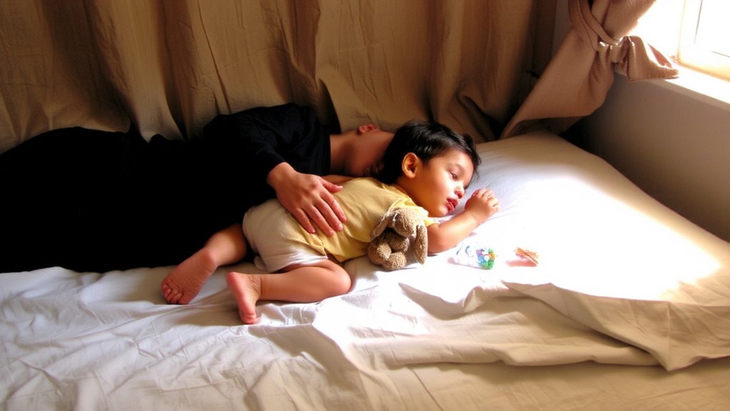 calm through touch and presence