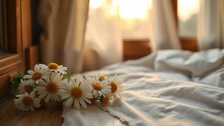 chamomile calms mind induces sleep