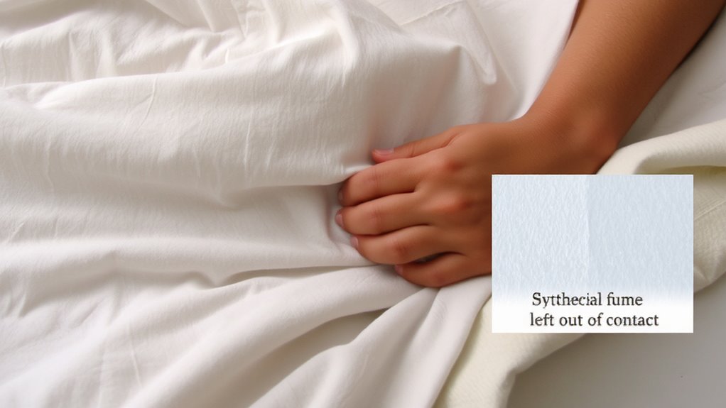 chemicals in bedding cause irritation