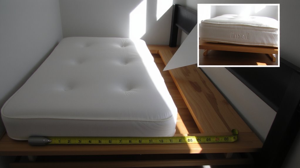 choose 6 to 8 inch mattress