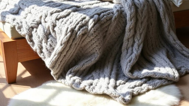 chunky knit weighted blankets