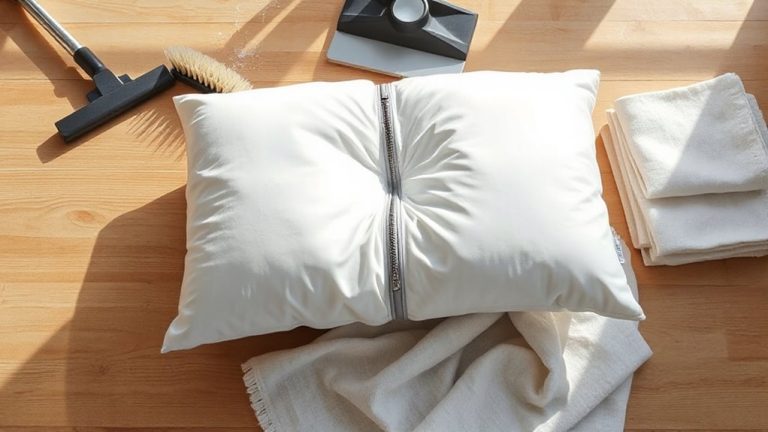 cleaning down alternative pillows