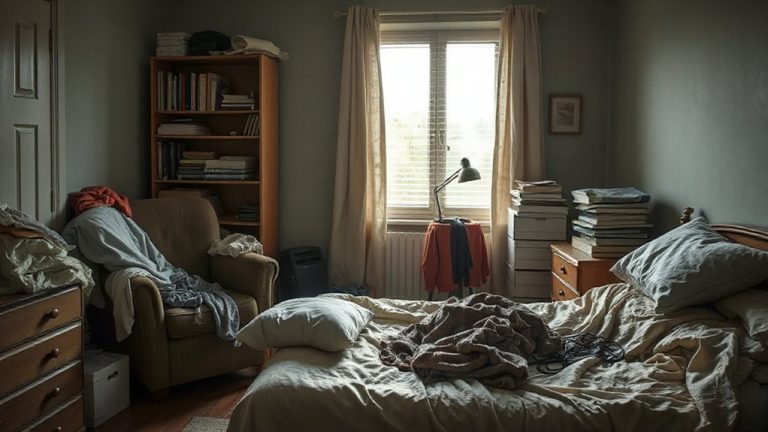 cluttered room cognitive stress