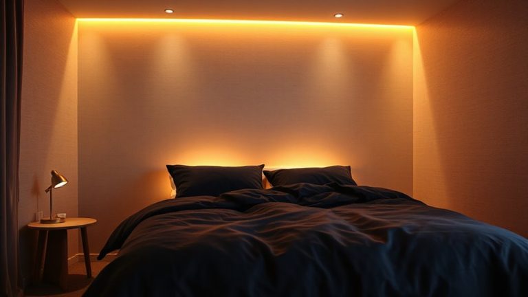 color lights transform bedroom