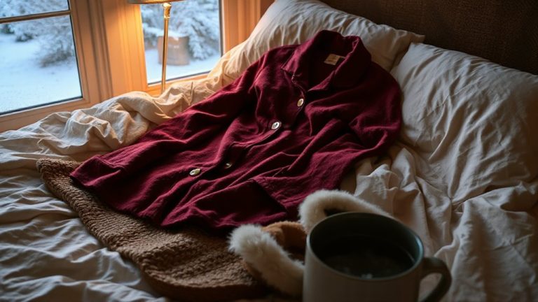 cozy flannel nightgowns for winter