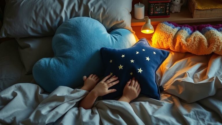 cozy kids bedtime pillows