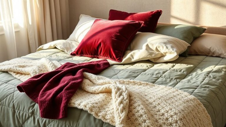 cozy textured bedroom ensemble