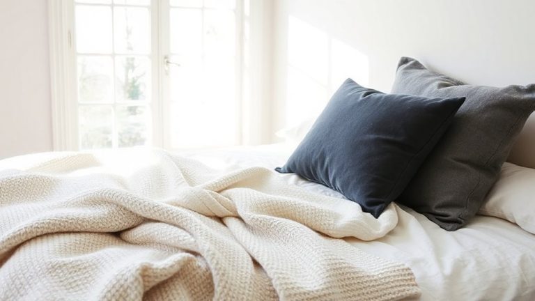 cream layers charcoal pillows