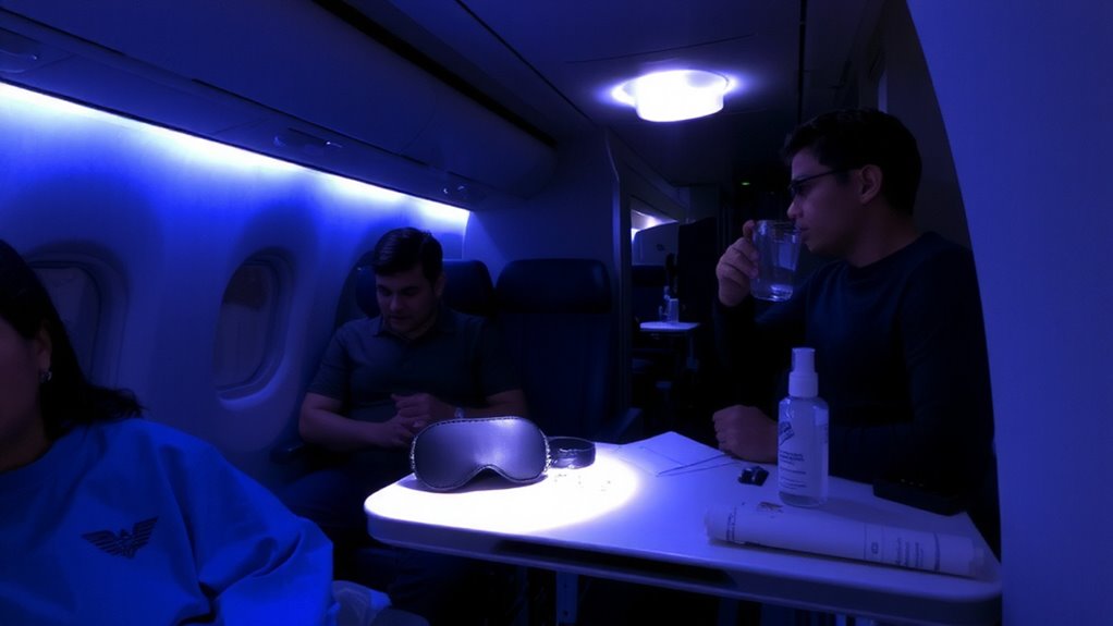 eastward flights disrupt circadian rhythm