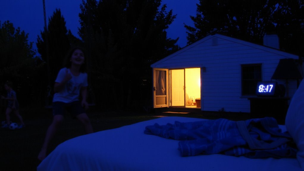 evening activity delays sleep onset