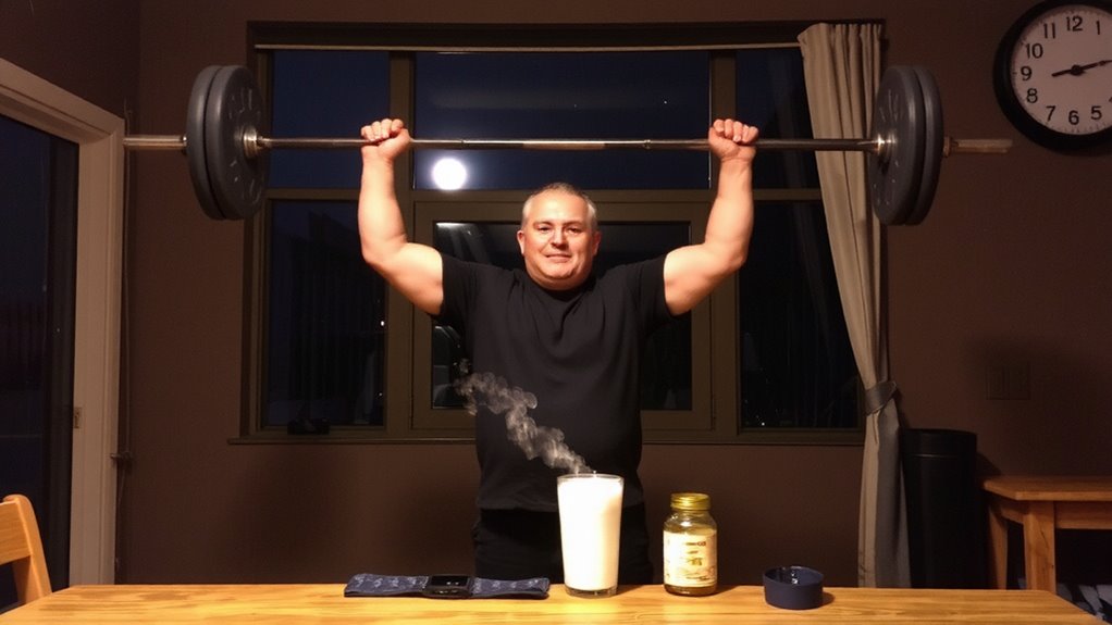 evening lifting enhances sleep timing