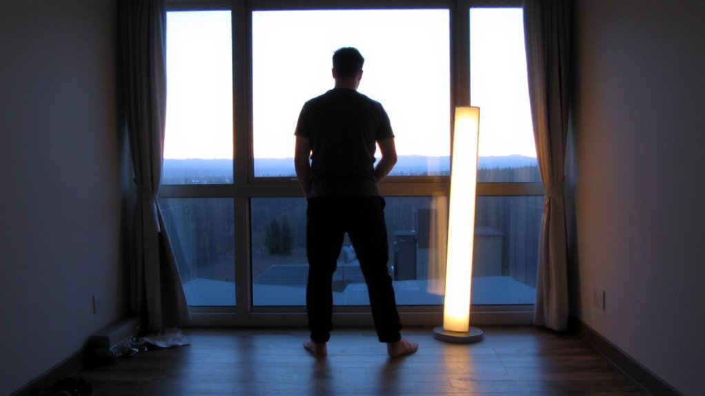 evening light therapy timing
