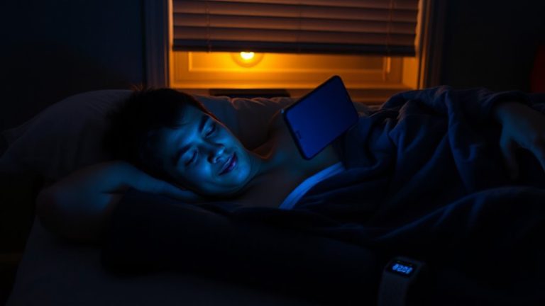 evening screen brightness disrupts sleep
