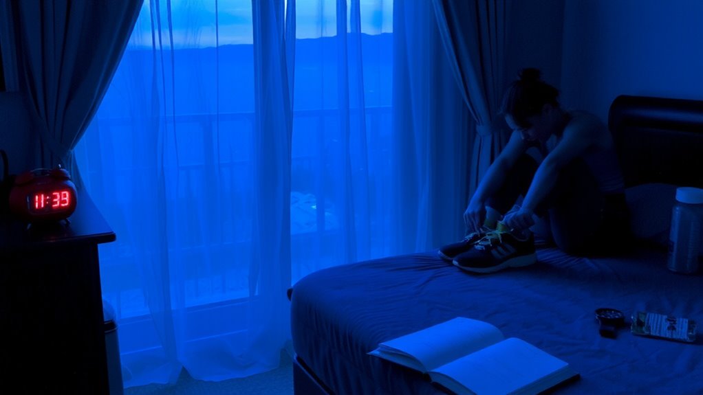 exercise time shifts sleep