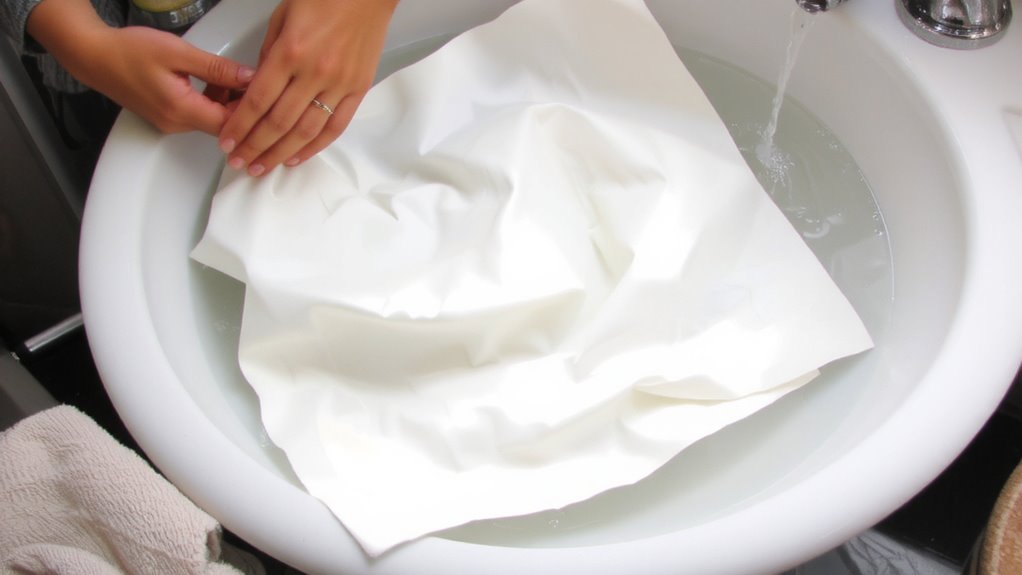 hand wash silk gently