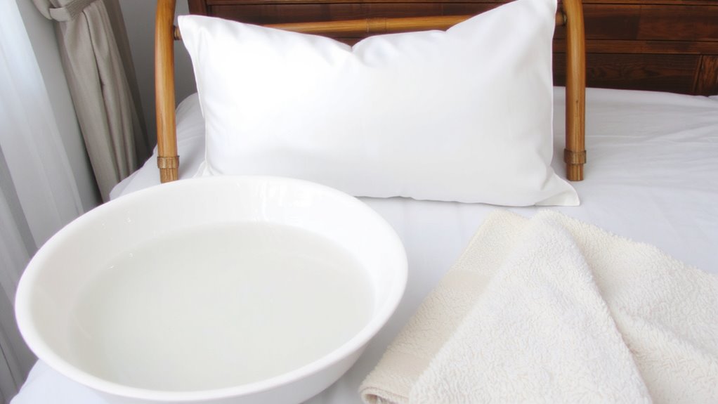 handwash silk pillow gently
