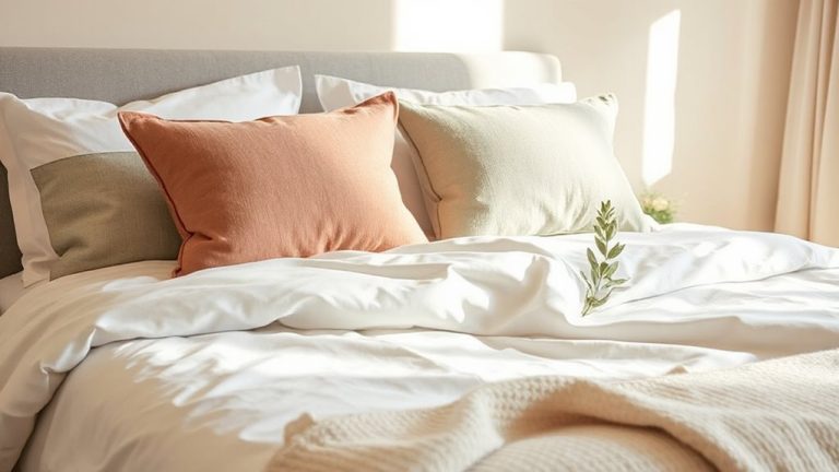 hotel bed decor pillows
