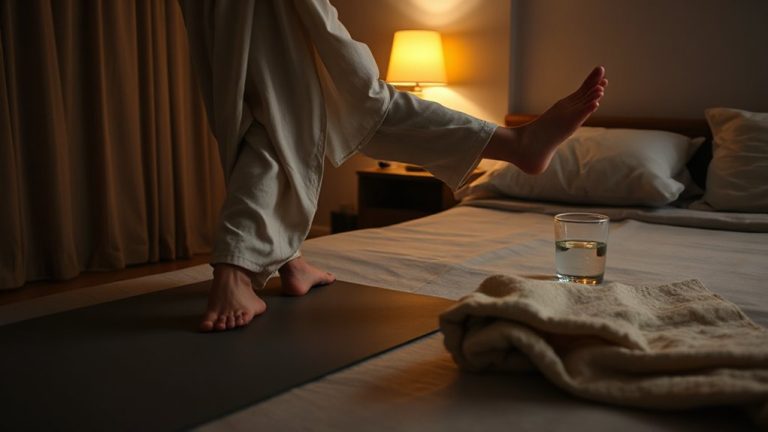 hydrate and stretch before bed