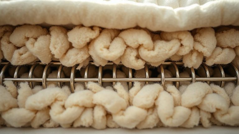 innerspring mattress with wool topper