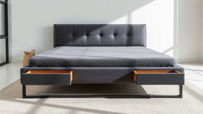 king bed frames with storage