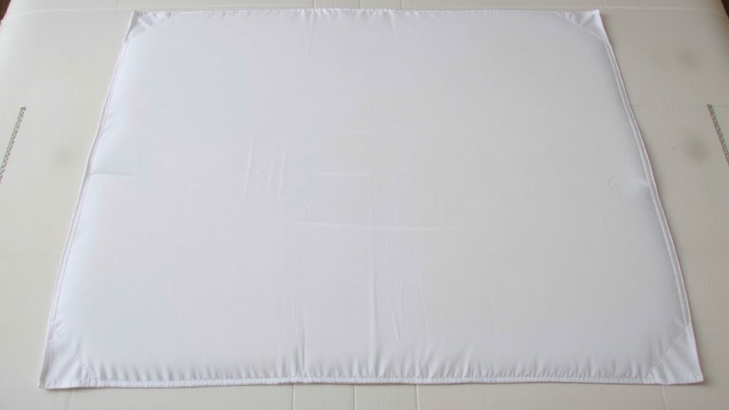 lay flat align evenly