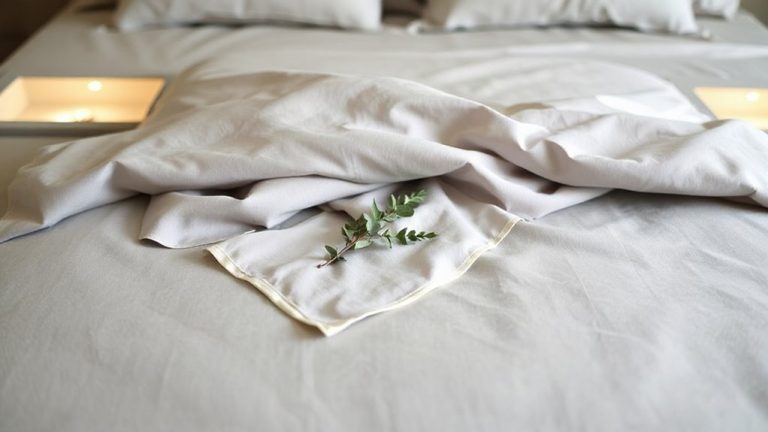 luxurious spa like bed sheets