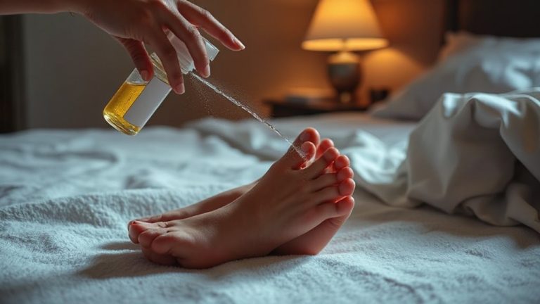 magnesium oil on feet before bed for fast absorption
