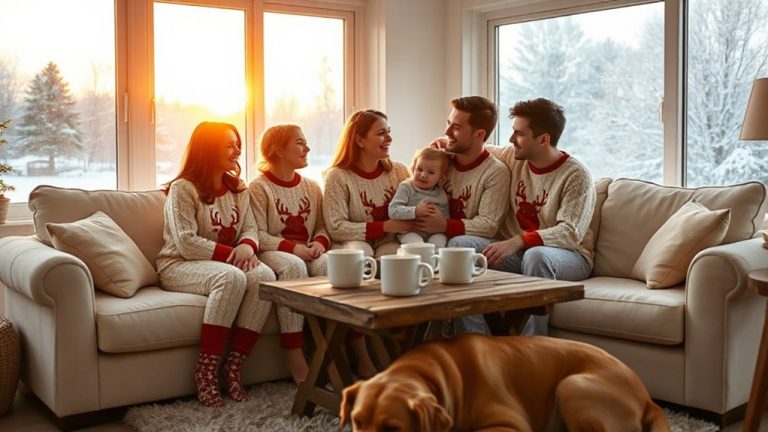 matching holiday pajama sets
