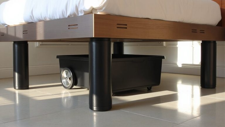 maximize dorm space with bed risers
