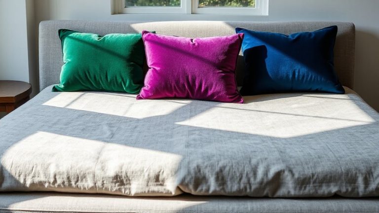 modern gray and jewel tones