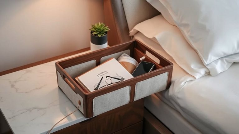neat nightstand bedside organizers