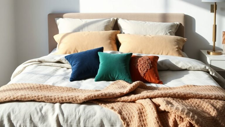 neutral base bold pillows