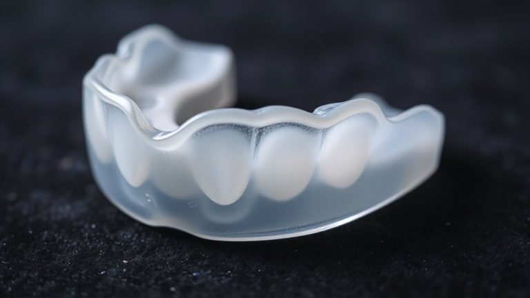 night guard prevents tongue biting