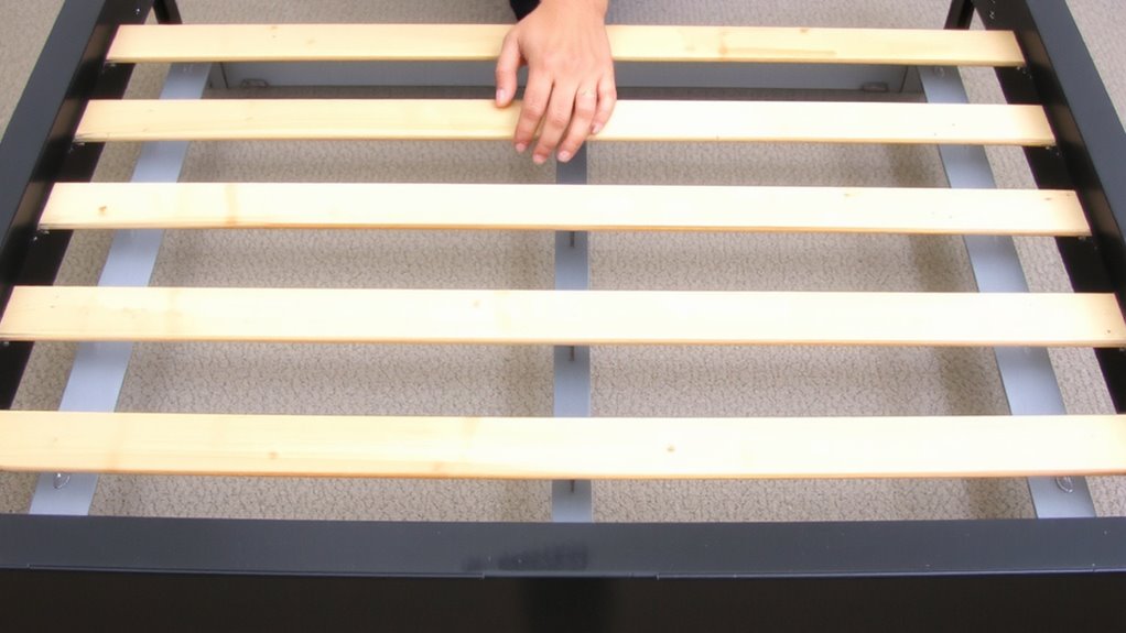 optimal slat spacing support