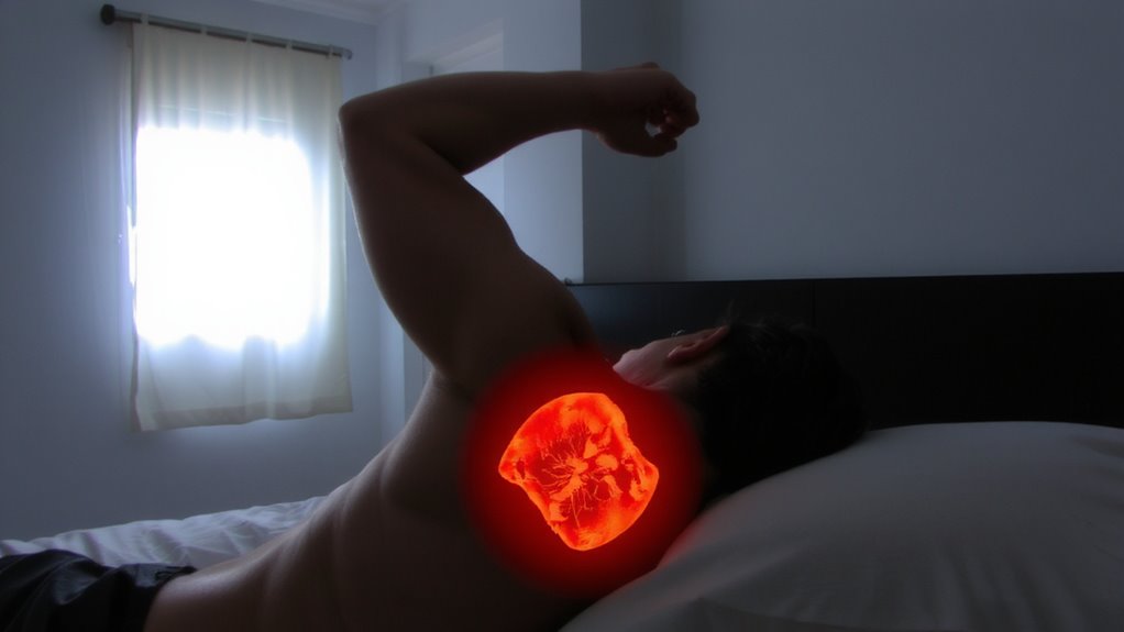 overhead sleeping causes shoulder strain