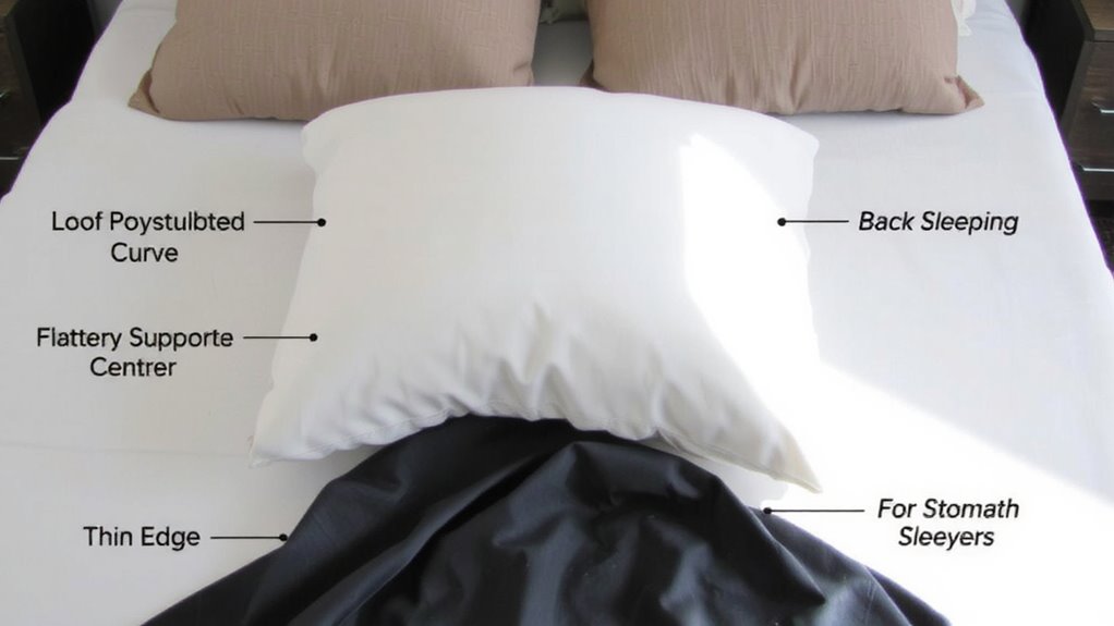 pillow zones by sleep style