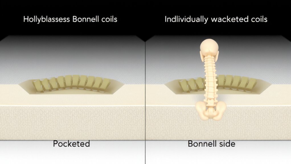 pocketed coils for spine support