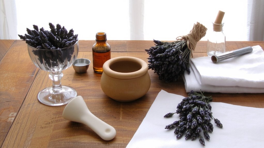 prepare ingredients for sleep spray