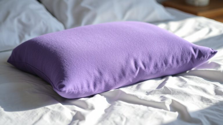 purple pillow for side sleepers