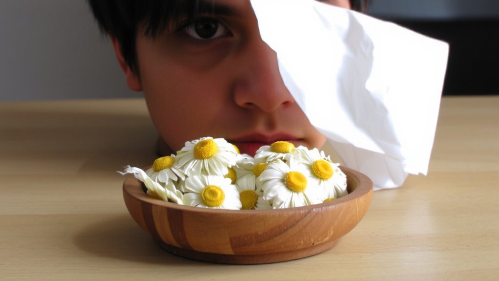 ragweed related chamomile allergies