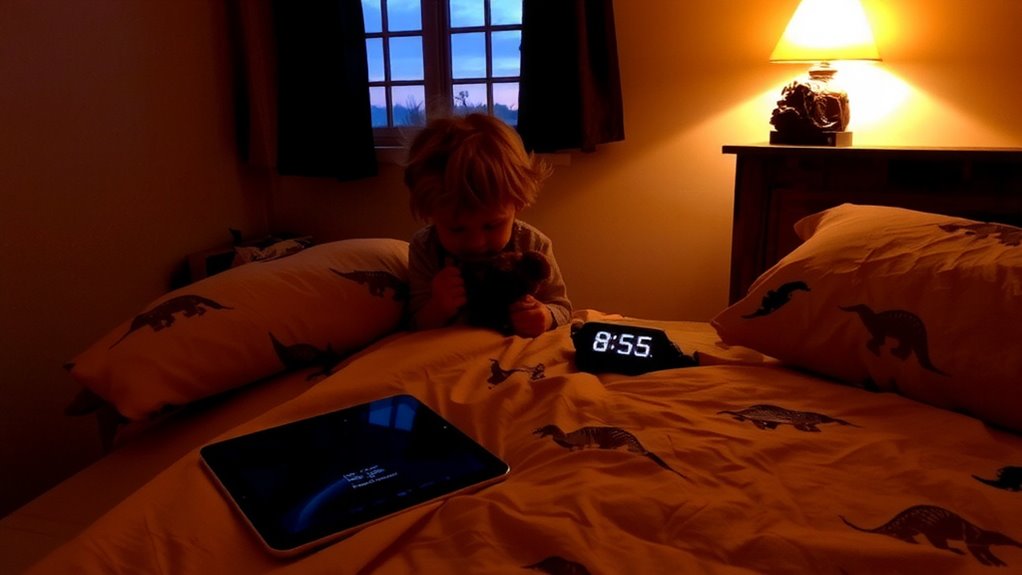 reduce evening screen exposure